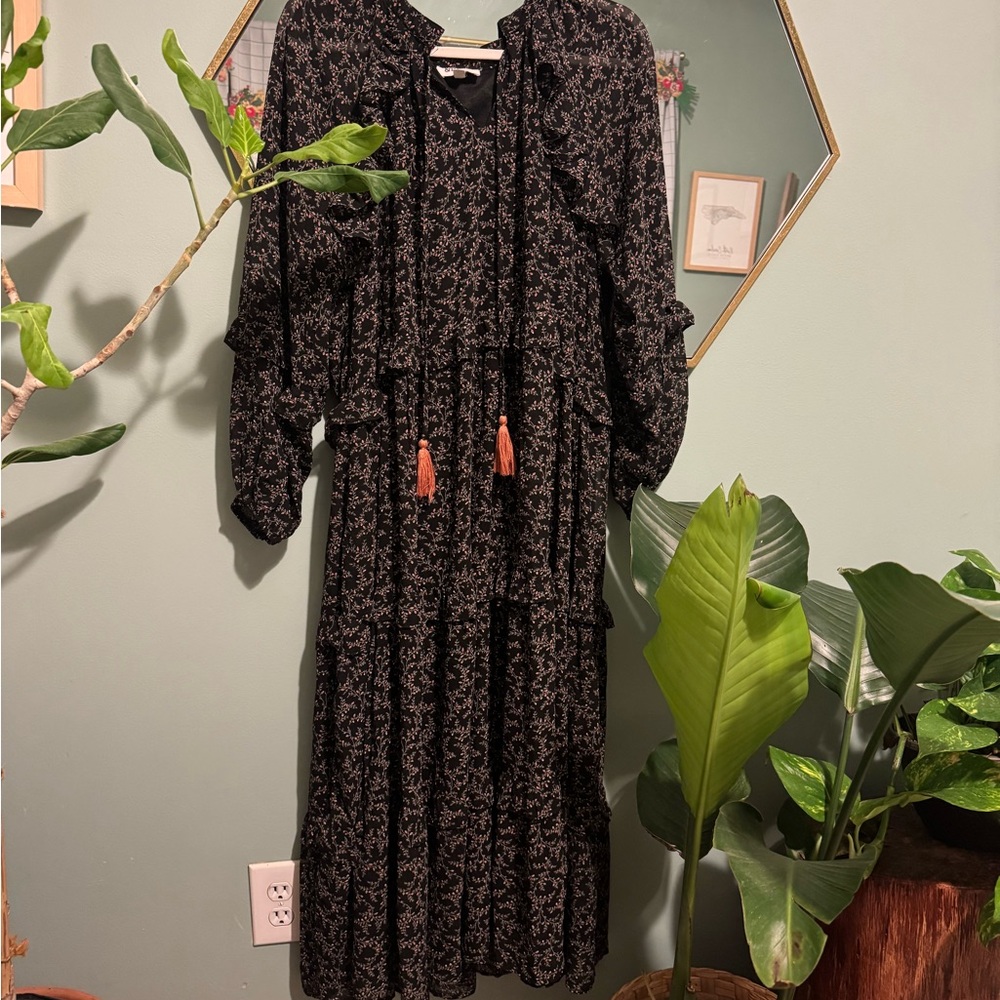 &merci Black Floral Women's Dress